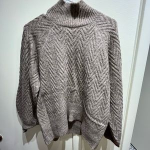New With Tags Abercrombie cowl Neck Sweater with Balloon Sleeves